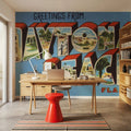 Greetings From Daytona Beach Mural Wallpaper - room preview 03