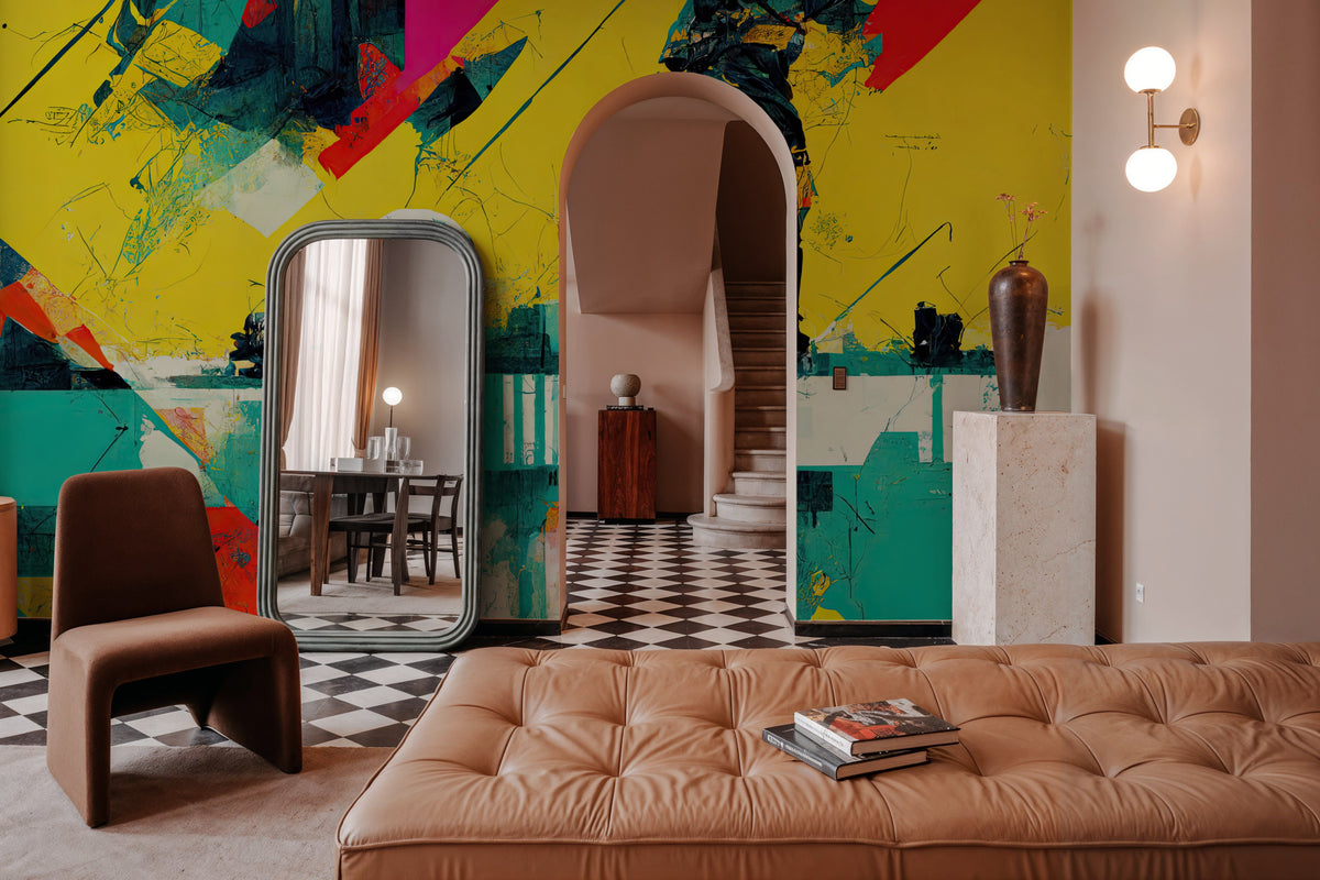 Soccer Post Goal Mural Wallpaper - room preview 03