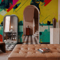 Soccer Post Goal Mural Wallpaper - room preview 03