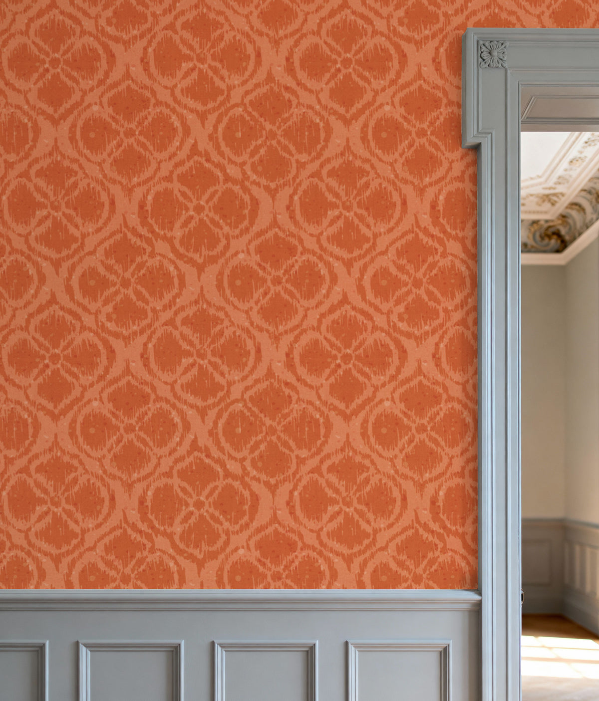 Harvest Slice Orange Mural Wallpaper - room preview 03