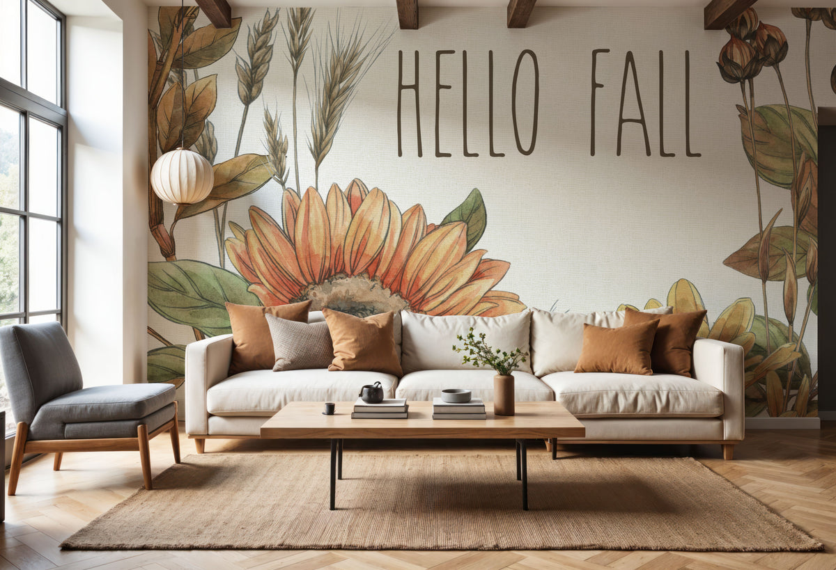 Harvest Home IV Mural Wallpaper - room preview 03