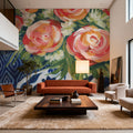 Mediterranean Blooms I Mural Wallpaper - room preview 03
