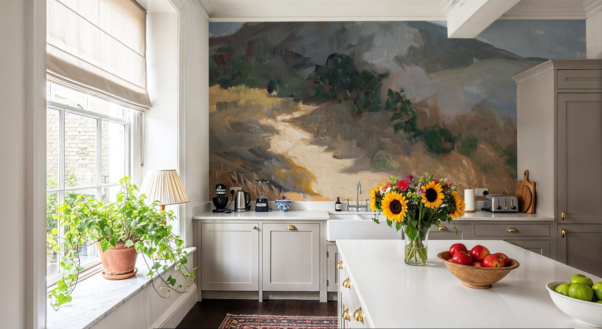 Golden Trail Mural Wallpaper - room preview 03