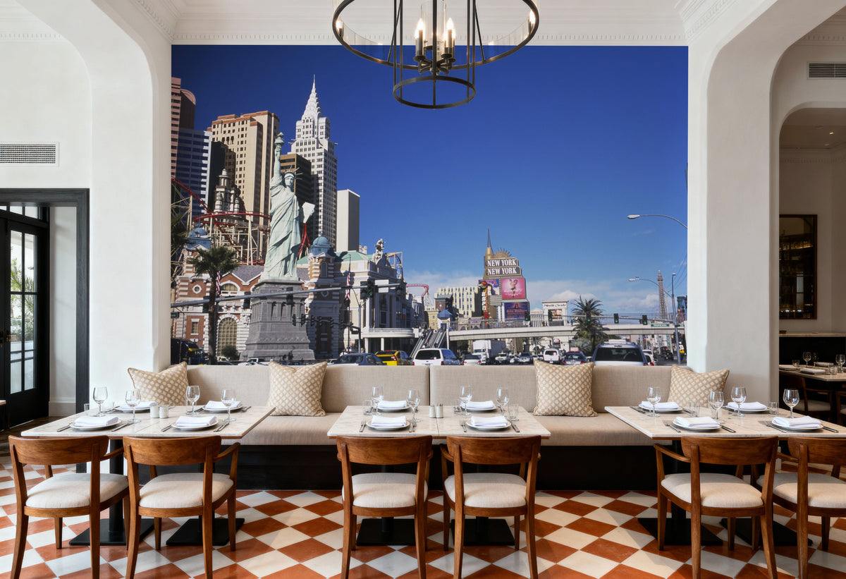 Vegas Skyline Mural Wallpaper - room preview 03