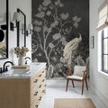 White Birds Mural Wallpaper - room preview 03