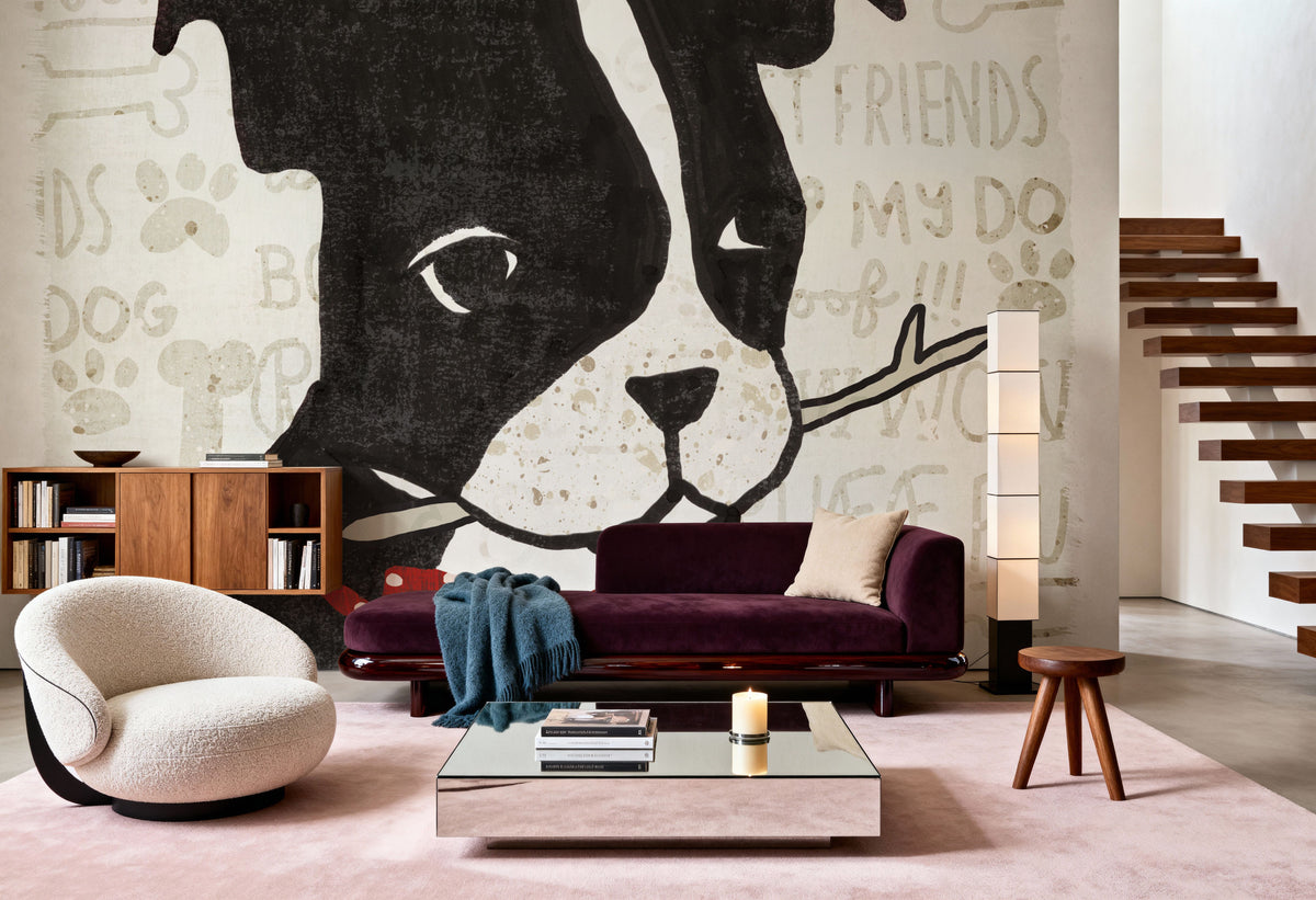 Puppy Love I Mural Wallpaper - room preview 03