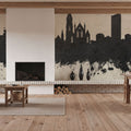 Limerick Ireland Skyline Concrete Mural Wallpaper - room preview 03
