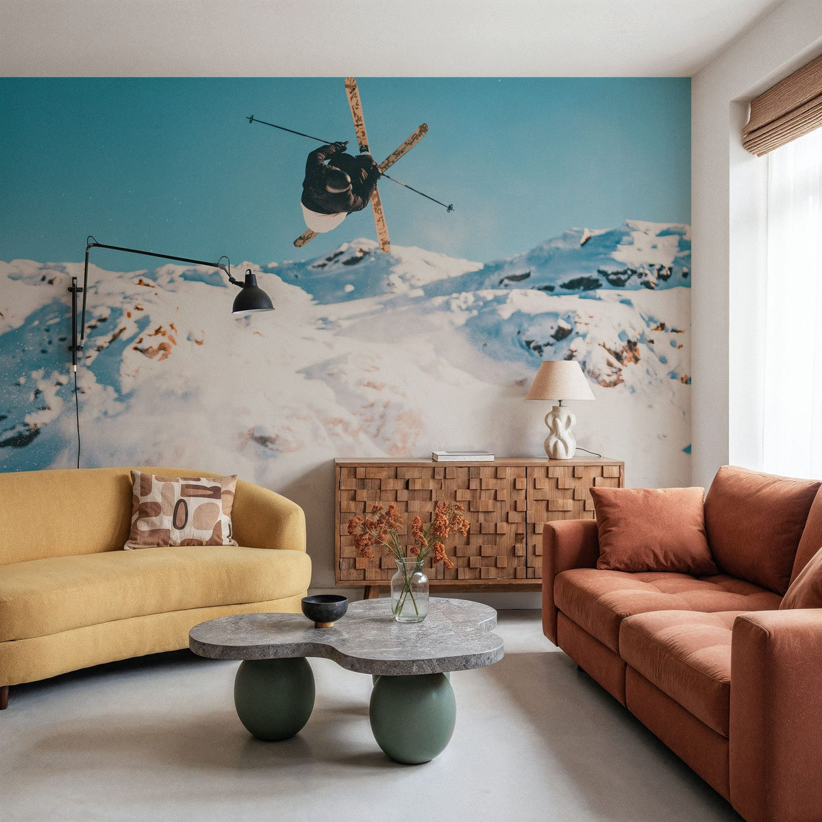 Snow Day II Mural Wallpaper - room preview 03