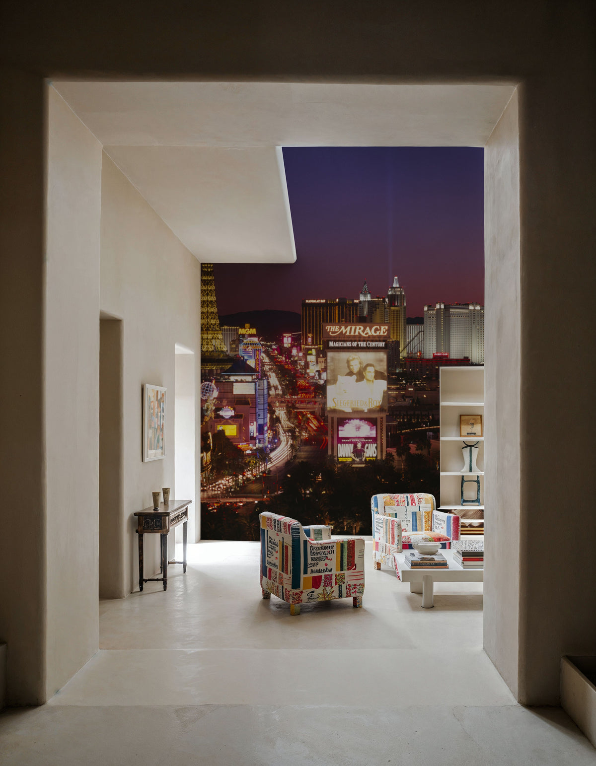 Electric Skyline Mural Wallpaper - room preview 03