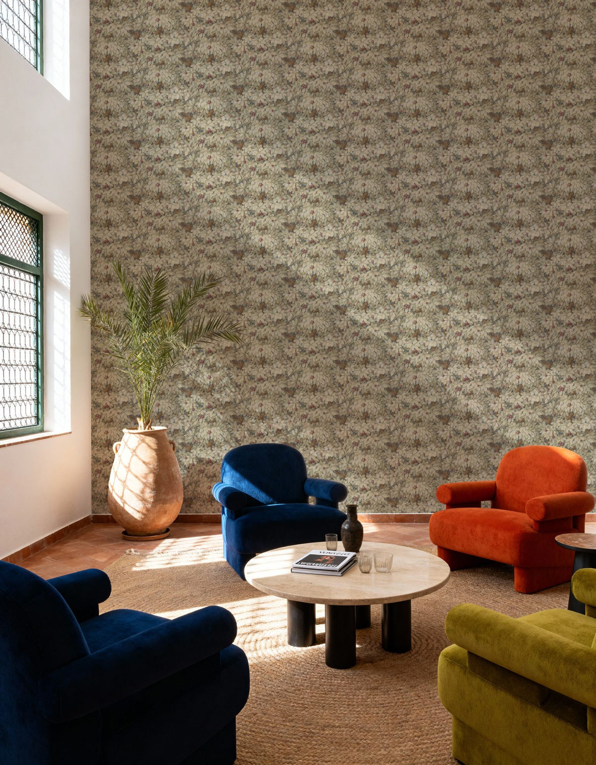 Fruit Tree Bower, Beige Mural Wallpaper - room preview 03