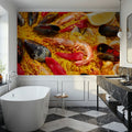 Spanish Seafood Paella Mural Wallpaper - room preview 03