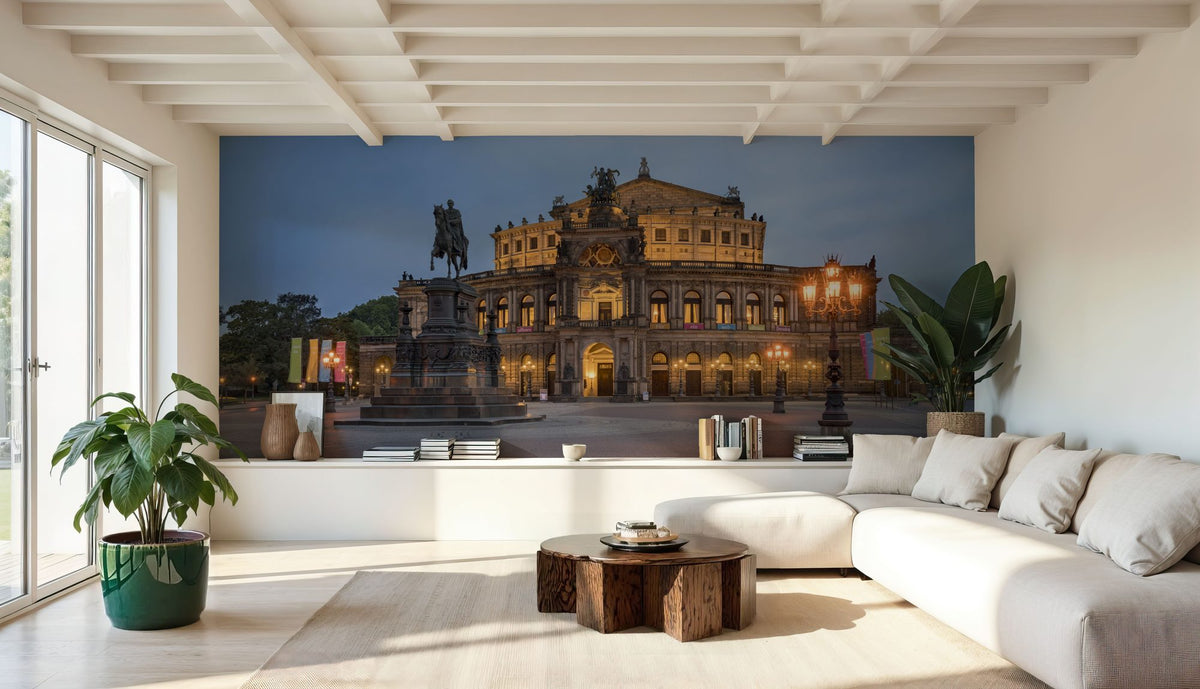 Twilight Plaza Mural Wallpaper - room preview 03