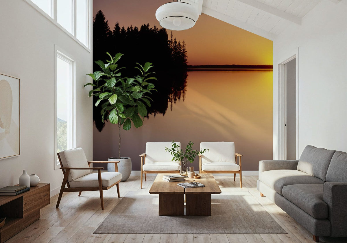 Twilight Reflection Mural Wallpaper - room preview 03
