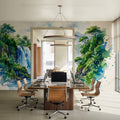 Tropical Waterfall - Watercolor Landscapes Series Mural Wallpaper - room preview 03