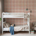 Bloom Plaid Mural Wallpaper - room preview 03
