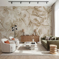Orchids on Water Mural Wallpaper - room preview 03