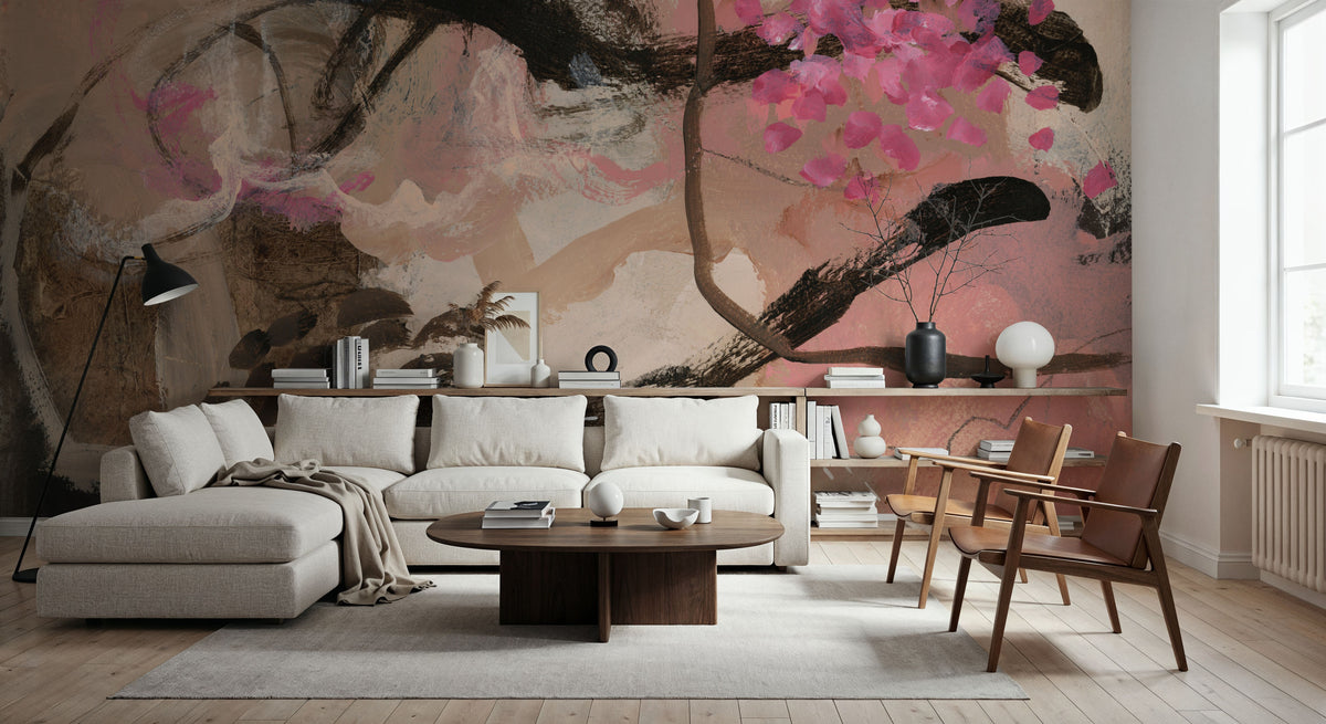 Trees and Blooms Mural Wallpaper - room preview 03