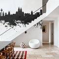 Liverpool England Skyline Black & White Mural Wallpaper - room preview 03