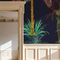 Statement Palm, Midnight Mural Wallpaper - room preview 03
