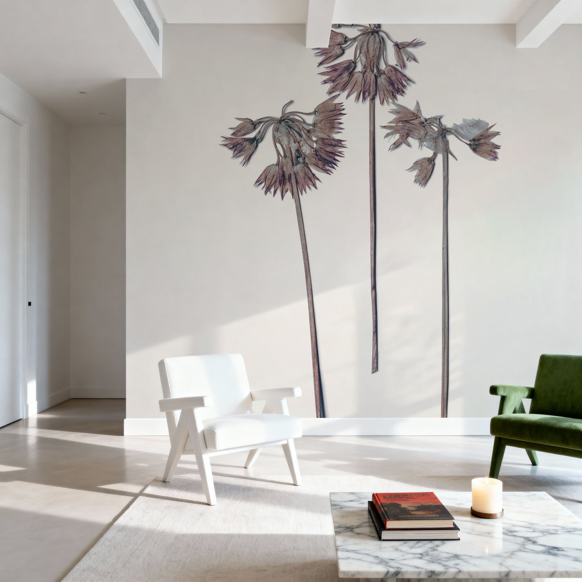 Field Journal Entry V Color Mural Wallpaper - room preview 03