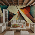 Abstract Textures Mural Wallpaper - room preview 03
