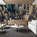 City From Above Mural Wallpaper - room preview 03