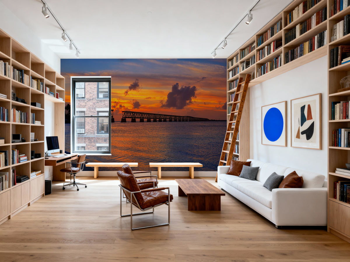 Keys Bridge Mural Wallpaper - room preview 03