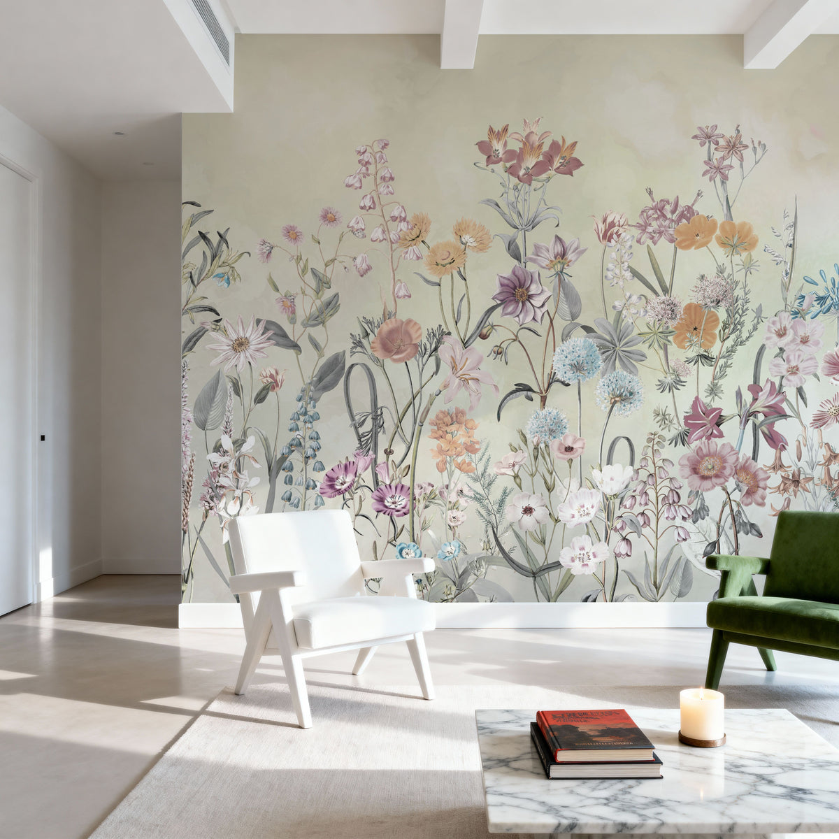 Summer Meadow Mural Wallpaper - Edition 4 - room preview 03