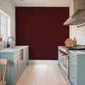 Faux Sand Stucco Finish, Burgundy Mural Wallpaper - room preview 03