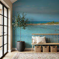 Turquoise Paradise Mural Wallpaper - room preview 03
