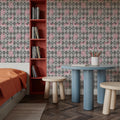 Harlequin Kittens, Blush Mural Wallpaper - room preview 03