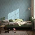 Coastal Scales Light Blue Mural Wallpaper - room preview 03