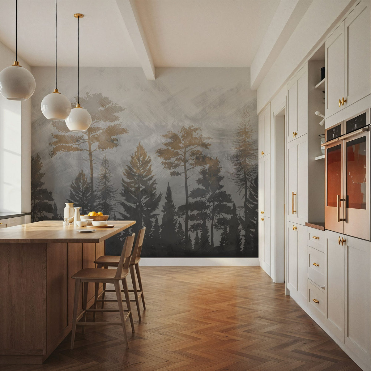 Canadian Mountains Mural Wallpaper - room preview 03
