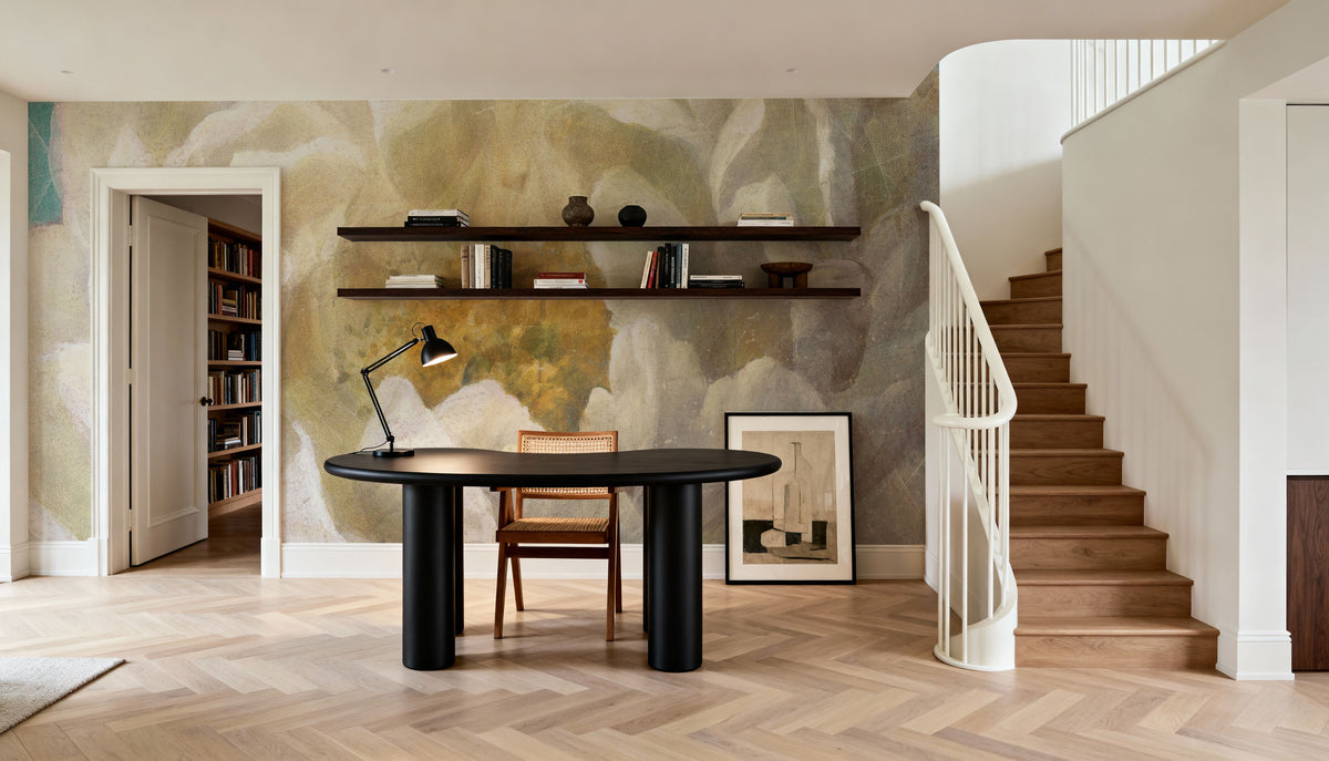 Turquoise Bloom II Mural Wallpaper - room preview 03