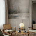 Taupe Horizon Mural Wallpaper - room preview 03