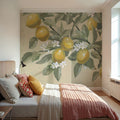 Lemon Branch Neutral Mural Wallpaper - room preview 03