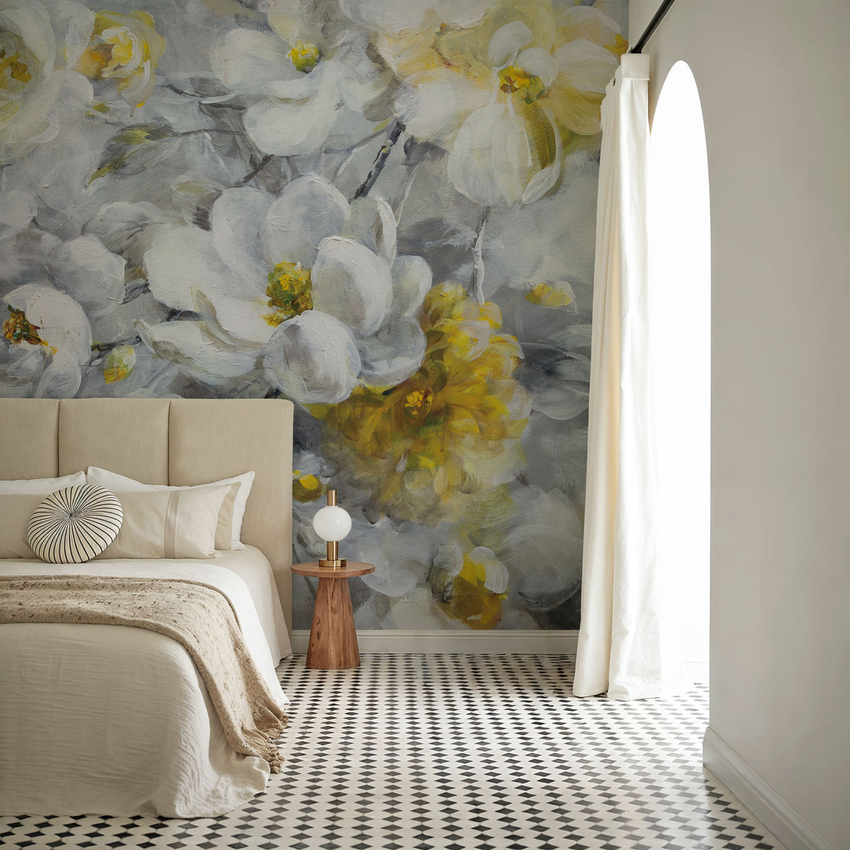 Blooming Beautiful Mural Wallpaper - room preview 03