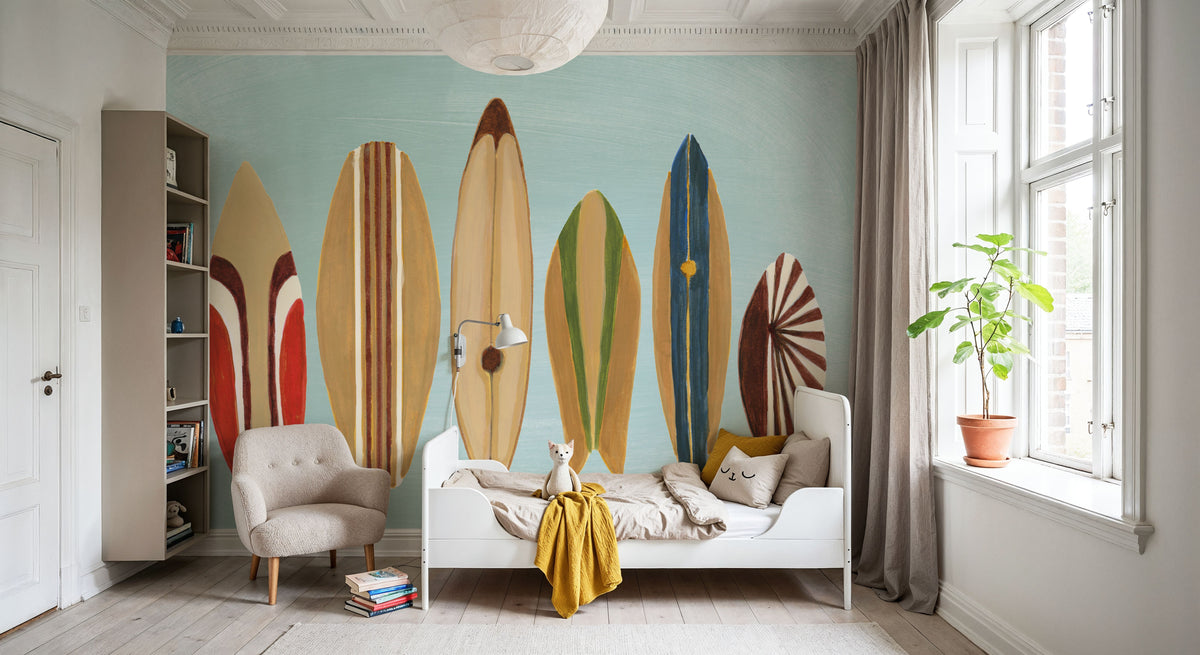 Surfs Up Mural Wallpaper - room preview 03