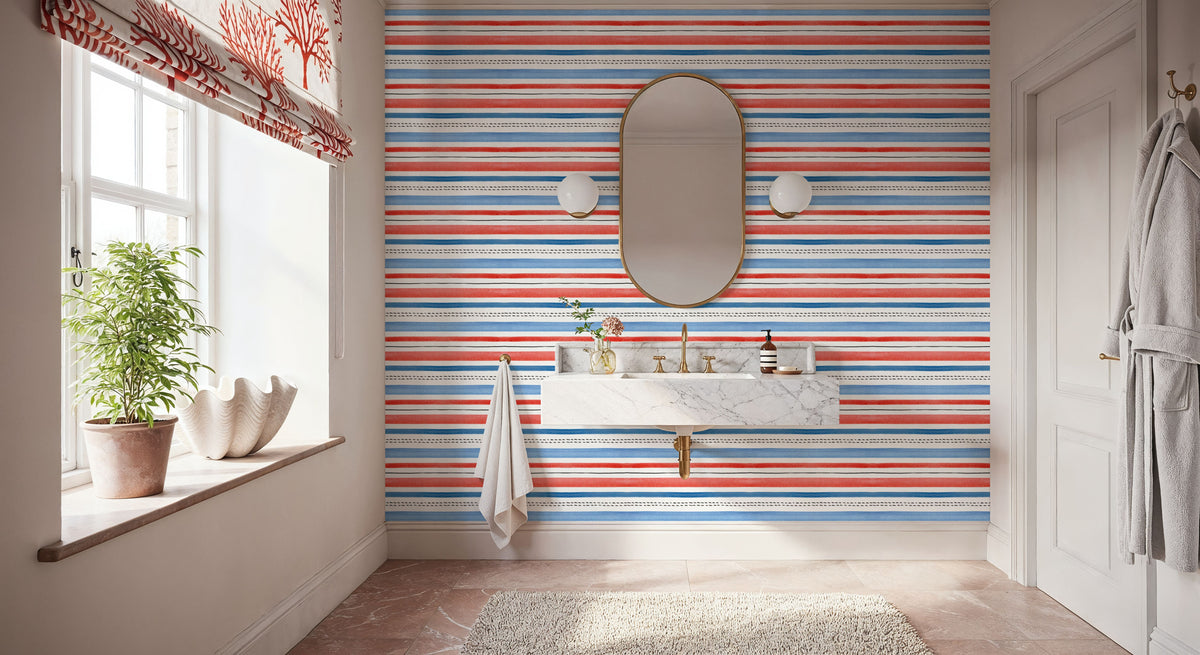Seafood Shanty White VII Mural Wallpaper - room preview 03