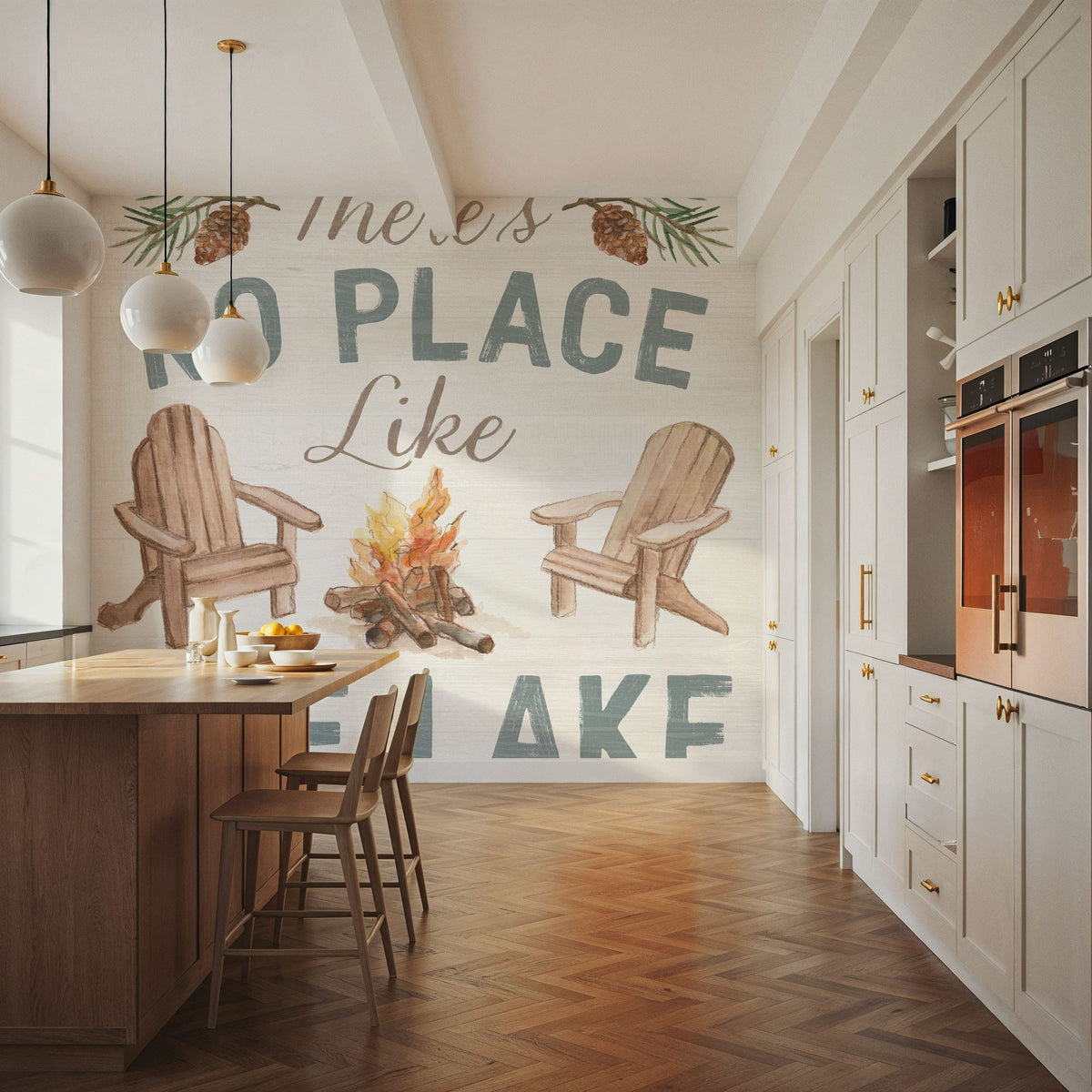 Lake Retreat VIII Mural Wallpaper - room preview 03