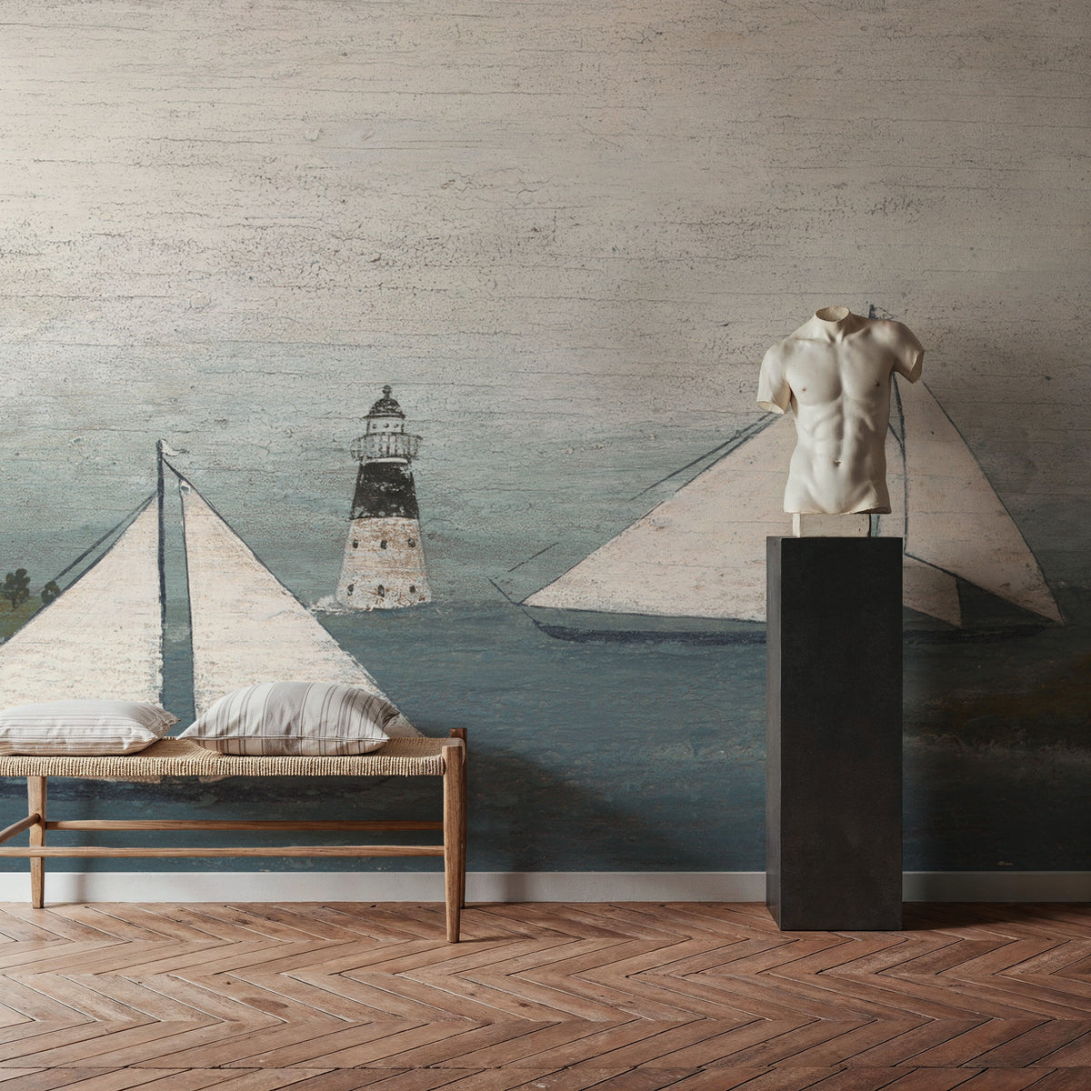 Sailing Ships II Mural Wallpaper - room preview 03