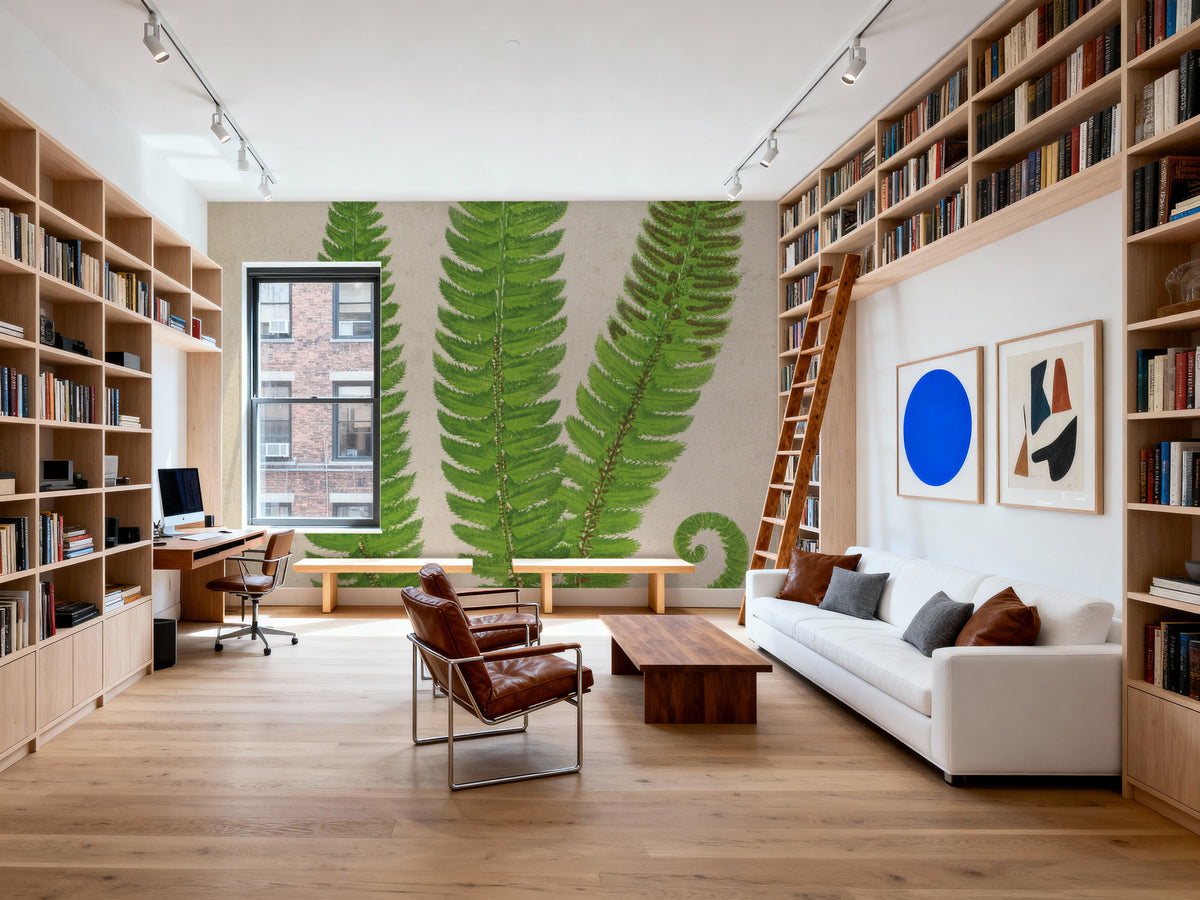 Forest Fern I Mural Wallpaper - room preview 03