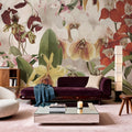 Orchid Mural Wallpaper - room preview 03