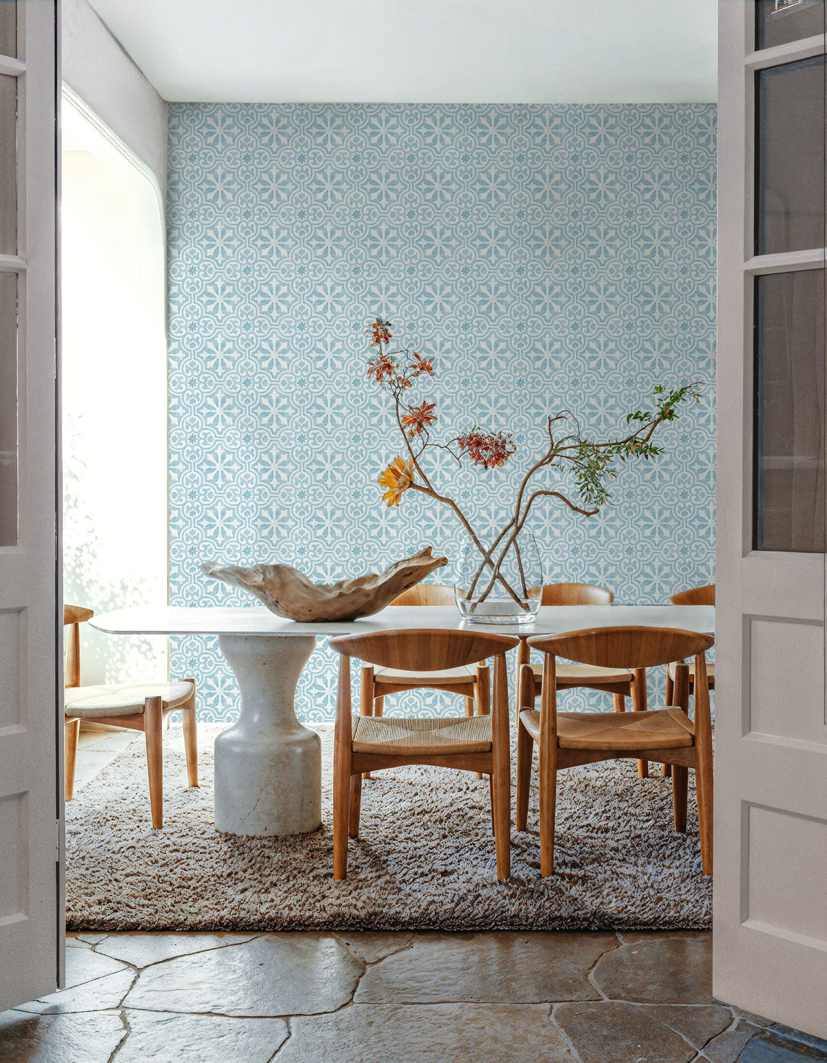 Ocean Dreams Blue Mural Wallpaper - room preview 03