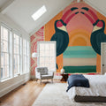 Tropical Birds IV Mural Wallpaper - room preview 03