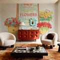 Flea Market Flowers II Mural Wallpaper - room preview 03