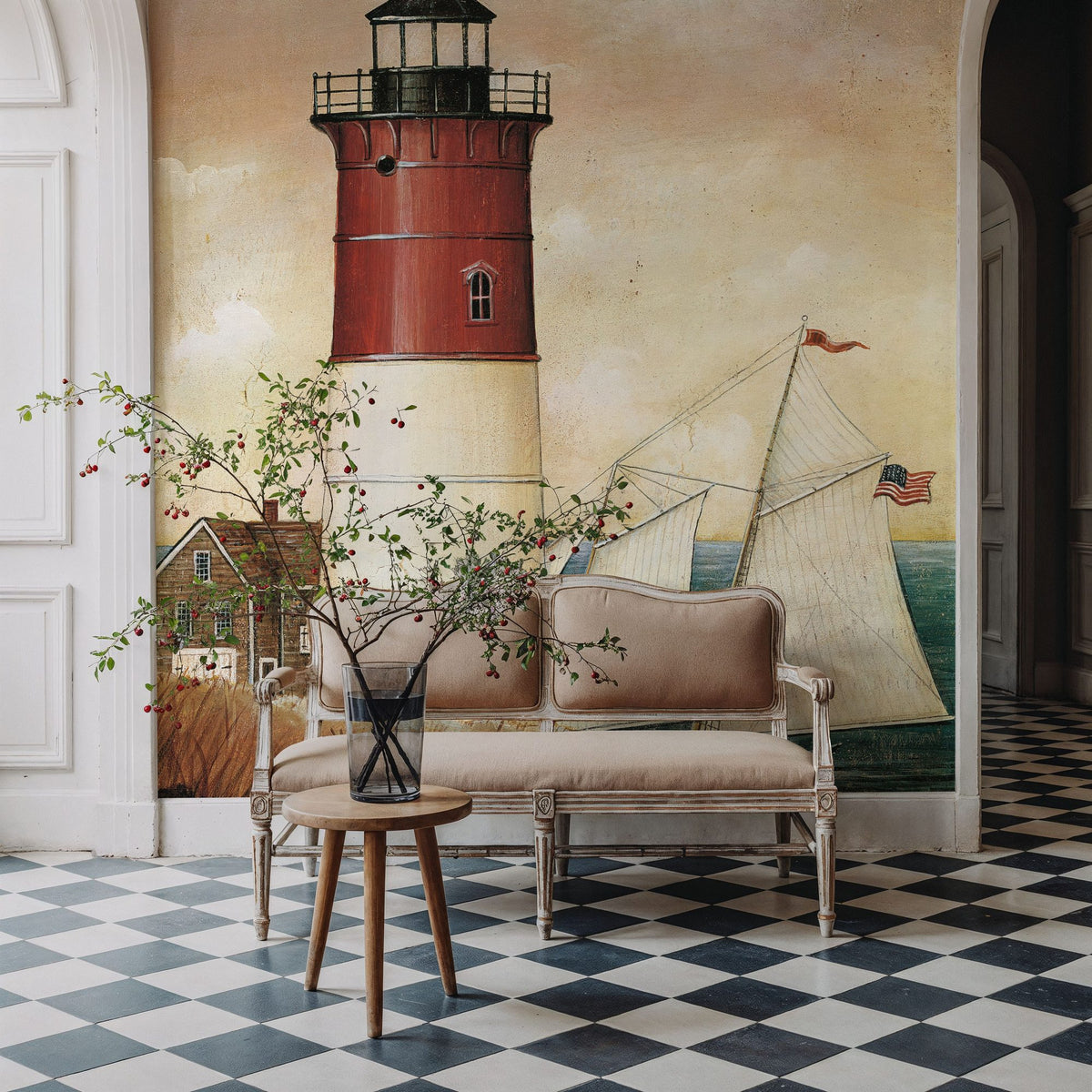 Schooner Bay Mural Wallpaper - room preview 03