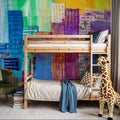 Sunset Metropolis Mural Wallpaper - room preview 03