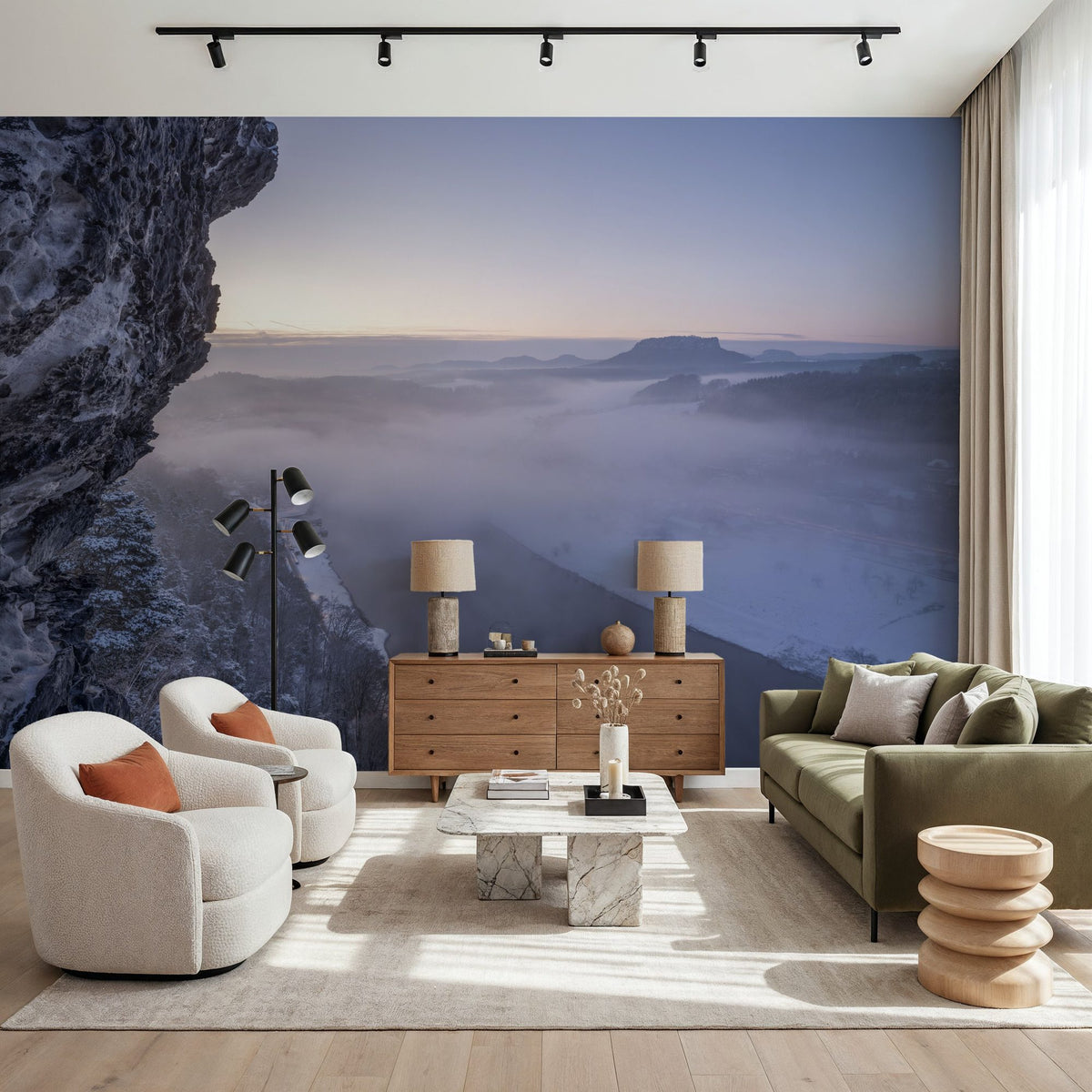 Saxon Winter Mural Wallpaper - room preview 03