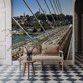 Urban Bridge Panorama Mural Wallpaper - room preview 03